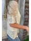 cheap Women&#039;s Plain Tops-Women&#039;s Blouse Plain Basic Modern Casual Half Sleeve V Neck Regular Tops Daily Holiday Going out Buttons Black White Pink Brown Green Summer