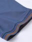 preiswerte Klassisches Poloshirt für Herren-Herren Golfshirt Golf Poloshirts Arbeit Lässig Revers Kurzarm Basic Modern Einfach Patchwork Knöpfe Sommer Normale Passform Meerblau Schwarz Weiß Marineblau Golfshirt