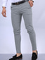 cheap Chinos-Men&#039;s Dress Pants Chinos Chino Pants Pocket Plain Comfort Business Daily Classic Style Black White Micro-elastic