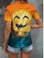 cheap Animals tee-Dolphin&#039;s Smile Face By Vincent Hie Women&#039;s T Shirt Graphic Animal Vintage Stylish Classic Short Sleeve Crew Neck Round Neck Regular Tops Daily Print Orange Summer Spring