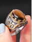 billige Menns smykker-menns vintage tigerøye stein ring i rustfritt stål, antikk sølv tribal design, dristig statement ring, egnet for uformelle og formelle anledninger