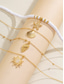 abordables Collar de mujer-Conjunto de collar bohemio de conchas y cuentas en capas para mujer: colgante turquesa estilo playa y dijes dorados para vacaciones de verano y festivales.