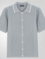 cheap Men&#039;s Printed Polo-Men&#039;s Button Up Polos Golf Shirt Casual Sports Lapel Short Sleeve Fashion Basic Plain Buttons Summer Blue Orange Gray Button Up Polos