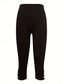cheap Plain Leggings-Women&#039;s Leggings Basic Casual Casual / Sporty Calf-Length High Waist Plain Comfy Soft Comfortable Stretchy Vacation Yoga Street Black White Summer Slim Fit
