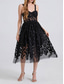 cheap Cocktail Dresses-A-Line Quinceanera Dresses Elegant Dress Wedding Wedding Guest Knee Length Sleeveless Sweetheart Polyester Backless with Floral Print Wedding Guest Dress 2025