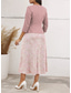 cheap Cocktail Dresses-Two Piece A-Line Cocktail Dresses Elegant Formal Wedding Guest Tea Length Long Sleeve Square Neck Convertible Nylon Pocket