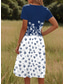 cheap Floral Dress-Women&#039;s Mini Dress T Shirt Dress Tee Dress A Line Dress Summer Dress Casual Holiday Beach Regular Fit Floral Graphic Short Sleeve Crew Neck Red Light Brown Blue Orange Summer Spring