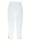cheap Plain Leggings-Women&#039;s Leggings Basic Casual Casual / Sporty Calf-Length High Waist Plain Comfy Soft Comfortable Stretchy Vacation Yoga Street Black White Summer Slim Fit
