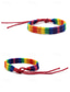 abordables Pulsera de mujer-Pulsera de la amistad arcoíris hecha a mano: pulsera tejida ajustable para el orgullo para hombres y mujeres, joyería LGBTQ+ colorida para festivales del orgullo, desfiles y apoyo diario.