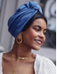 abordables Chapeaux pour femmes-Bandeau à chignon noué à la mode pour femme, tissu doux, adapté aux vêtements décontractés et d'extérieur, style bohème, réglable pour tous les types de cheveux, parfait pour l'été et les voyages.