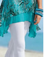 billige Vanlige leggings-Dame Leggings Capri Bukser Høy Elastisitet Ferie Vintage Moteklær Legglengde Midje Ensfarget Trykk Pustende Myk Ferie Uformell Daglig Hvit Sommer Vår Regular Fit