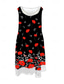 cheap Print Floral Dresses-Women&#039;s Midi Dress Tank Dress Fashion Classic Outdoor Daily Weekend Regular Fit Graphic Sleeveless Crew Neck Black Summer Spring Fall