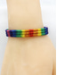 abordables Pulsera de mujer-Pulsera de la amistad arcoíris hecha a mano: pulsera tejida ajustable para el orgullo para hombres y mujeres, joyería LGBTQ+ colorida para festivales del orgullo, desfiles y apoyo diario.