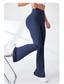 cheap Plain Leggings-Women&#039;s Leggings Solid Color Chinos Vacation Streetwear Casual Long High Waist Plain Comfy Soft Comfortable Stretchy Outdoor Yoga Street Black Blue Summer Slim Fit