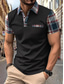 ieftine Polo clasic pentru bărbați-Bărbați Polo Cămașă de golf Casual Afaceri Clasic Manșon scurt Modă Culoare solidă Buzunar Nasturi Vară Primăvară Fit regulat Alb Polo
