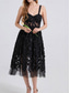 cheap Cocktail Dresses-A-Line Quinceanera Dresses Elegant Dress Wedding Wedding Guest Knee Length Sleeveless Sweetheart Polyester Backless with Floral Print Wedding Guest Dress 2025