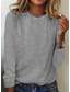 cheap Stripe&amp;Geometric tee-Women&#039;s T Shirt Graphic Striped Elegant Vintage Fashion Long Sleeve Crew Neck Regular Tops Daily Going out Weekend Print Light Green Pink Blue Green Gray Summer Spring