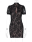 cheap White Graduation Dresses-Women&#039;s Mini Dress Casual Dress Bodycon Summer Dress Fashion Romantic Modern Daily Beach Weekend Regular Fit Plain Short Sleeve Stand Collar Black White Summer
