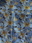 cheap FLORALS-Blue Jacquard Brocade Floral A-Line Evening Gown Dress Formal Wedding Guest Floor Length Long Sleeve V Neck Belt Nylon with Slit Pocket