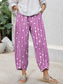cheap Straight-Leg Pants-Women&#039;s Chinos Baggy Pants Casual Ankle-Length High Waist Graphic Geometric Patchwork Drawstring Printing Thermal Warm Breathable Micro-elastic Casual Daily Violet Robin&#039;s Egg Blue Green Khaki Summer