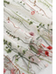 ieftine rochie florală-Pentru femei Rochie Mini Rochie A line Rochie din Tul Elegant Petrecere cocktail În aer liber Serată Petrecere Brodat Plasă Fit regulat Floral Manșon scurt Stil Nautic Albastru piscină Negru Alb