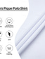 preiswerte Herren Klassisches Polo-Herren Golfshirt Piqué-Poloshirt Lässig Arbeit Revers Gerippter Polokragen Kurzarm Basic Modern Farbblock Patchwork Tasche Frühling &amp; Sommer Normale Passform Leicht Blau Golfshirt