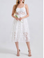 cheap Cocktail Dresses-A-Line Quinceanera Dresses Elegant Dress Wedding Wedding Guest Knee Length Sleeveless Sweetheart Polyester Backless with Floral Print Wedding Guest Dress 2025