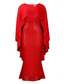 ieftine Lungimea gleznei-Rochii Lungime Podea Rochie Mama Miresei Lungime Manșon 3/4 Stil Nautic Elegant Șifon cu Paiete