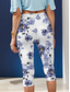 cheap Floral Print-Women&#039;s Leggings Capri Pants High Elasticity Vacation Vintage Fashion Full Length High Waist Floral Graphic Printing Thermal Warm Breathable Soft Stretchy Outdoor Daily