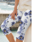 cheap Floral Print-Women&#039;s Leggings Capri Pants High Elasticity Vacation Vintage Fashion Full Length High Waist Floral Graphic Printing Thermal Warm Breathable Soft Stretchy Outdoor Daily