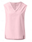 abordables Tops Sencillos para Mujeres-Mujer Camiseta sin mangas tipo camisola Color sólido Diario Casual Sin Mangas Escote en Pico Tops regulares Diario Negro Blanco Amarillo Rosa Azul Marino Verano