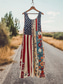 billiga Självständighetsdag Klänning-Independencedagen Kvinnors patriotiska fjärde juli mini klänning sommarklänning A-linje klänning off-the-shoulder klänning semester avslappnad boho fest vanlig passform blommig grafik flagga ärmlös