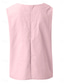 abordables Tops Sencillos para Mujeres-Mujer Camiseta sin mangas tipo camisola Color sólido Diario Casual Sin Mangas Escote en Pico Tops regulares Diario Negro Blanco Amarillo Rosa Azul Marino Verano