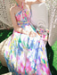 cheap Elegant Floral Dresses-Women&#039;s Long Dress Maxi Dress Floral Dress Halter Neck Dress Print Dress Elegant Fashion Modern Outdoor Vacation Going out Regular Fit Flower Sleeveless Halter Neck Pink Summer