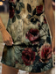 baratos Vestidos Boho-Mulheres Minivestido Vestidos Para o Verão Vestido de turno Vestido ombro a ombro Férias Casual Para Noite Normal Floral Gráfico Letra Sem Manga Decote V Vermelho Azul Roxo Verde Verão Primavera