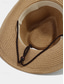 abordables Chapeaux pour hommes-Chapeau de cowboy pliable en paille pour homme avec bande noire – chapeau d'été western pour la plage, les voyages et les loisirs