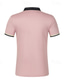 cheap Men&#039;s Classic Polo-Men&#039;s Golf Shirt Golf Polos Shirts Work Casual Lapel Short Sleeve Basic Modern Color Block Patchwork Buttons Summer Regular Fit Black Pink Sky Blue Golf Shirt