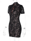 cheap White Graduation Dresses-Women&#039;s Mini Dress Casual Dress Bodycon Summer Dress Fashion Romantic Modern Daily Beach Weekend Regular Fit Plain Short Sleeve Stand Collar Black White Summer