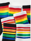 お買い得  メンズグローブ-メンズレインボープライドソックス - 普段着、スポーツ、プライドイベントに最適なカラフルなLGBTフェスティバルアクセサリー