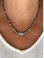 abordables Collier pour femme-Collier multicouches en perles turquoise pour femme – bijoux de style bohème du sud-ouest pour tenues décontractées, fêtes sur la plage et festivals d'été