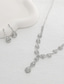 cheap Jewelry Sets-Bridal Jewelry Sets 1 set Rhinestone Alloy Earrings Necklace Women&#039;s Elegant Stylish Jewelry Set For Wedding Christmas Engagement