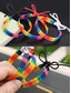 abordables Pulsera de mujer-Pulsera de la amistad arcoíris hecha a mano: pulsera tejida ajustable para el orgullo para hombres y mujeres, joyería LGBTQ+ colorida para festivales del orgullo, desfiles y apoyo diario.