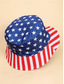 billige Tilbehør-USAs 250-årsjubileum Kvinners amerikansk flagg trykt bøttehatt - Vendbar patriotisk sommerhatt med stjerner og striper design perfekt uavhengighetsdagen ferier og utendørsarrangementer