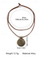 abordables Collar de mujer-Collar con colgante de madera en capas estilo bohemio para mujer: cuentas de aleación natural hechas a mano, diseño étnico en espiral, joyería ligera y llamativa para atuendos casuales, fiestas de verano y vacaciones en la playa.