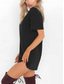 cheap Plain Dress-Women&#039;s Mini Dress T Shirt Dress Tee Dress Summer Dress Casual Daily Regular Fit Plain Short Sleeve V Neck Black White Brown Green Summer