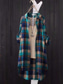 cheap Shirts-Women&#039;s Cotton Linen Shirt Plaid Basic Casual Long Sleeve Shirt Collar Long Tops Daily Buttons Pocket Print Red Blue Summer