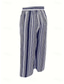 abordables jambe large et taille haute-Femmes Jambe large Chinos Shorts de plage Vacances ancien Mode Longueur complète Taille haute Graphique Géométrique Cordon de serrage Impression Respirant Doux Micro-Élastique Vacances Occasionnel