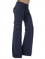 cheap Pants-Women&#039;s Chinos Casual Casual / Sporty Full Length Mid Waist Plain Pocket Comfy Soft Comfortable Micro-elastic Yoga Wine Black White Blue Summer Spring Regular Fit