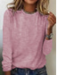 cheap Stripe&amp;Geometric tee-Women&#039;s T Shirt Graphic Striped Elegant Vintage Fashion Long Sleeve Crew Neck Regular Tops Daily Going out Weekend Print Light Green Pink Blue Green Gray Summer Spring