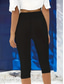 abordables Leggings unis-Femmes Pantalon capri Leggings Vacances Mode Streetwear Capris Taille haute Couleur Unie Impression Chaleur Thermique Doux Respirant Élastique Quotidien Extérieur Vacances Rouge rubis Noir Blanche